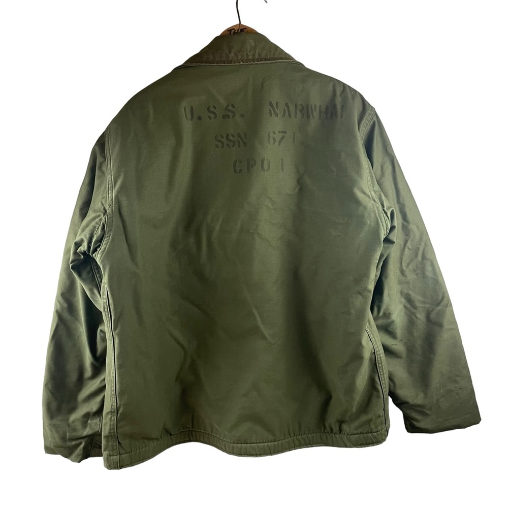 Vietnam Era USS Narwhal Navy Heavy Jacket SSN 671 Lined Vintage Military - Picture 2 of 11